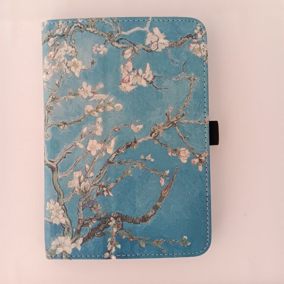 New Kindle Paperwhite Cover Apricot Blossom Blue Soft Foldable Stand COCFOOKIW - Picture 3 of 11